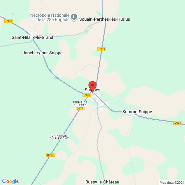 Suippes - Google map